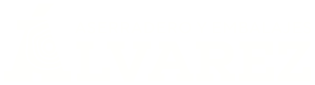 Logo Aserradero Alvarez Blanco en blanco